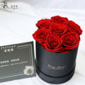 Every Love Factory Customized Wholesale Preserved Rose in Round Gift Box for Valentine Gifts
