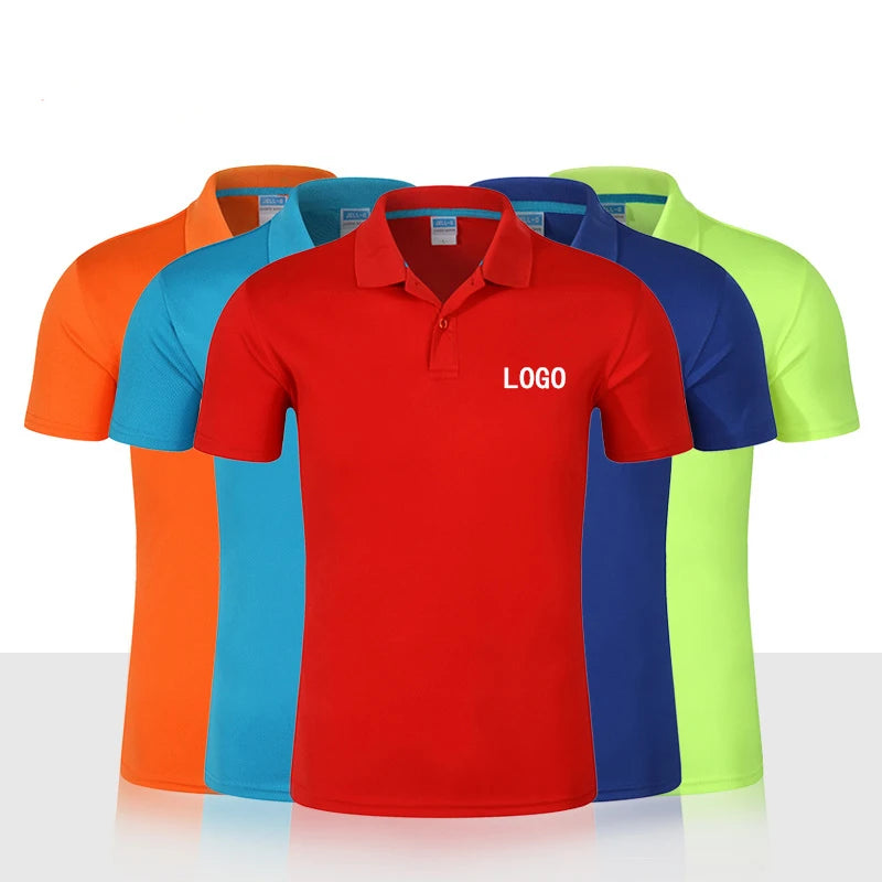 High Quality 100% Polyester 10 Colors Custom Printing Embroidery Knitted Formal Men's for Shirts Quick Dry
