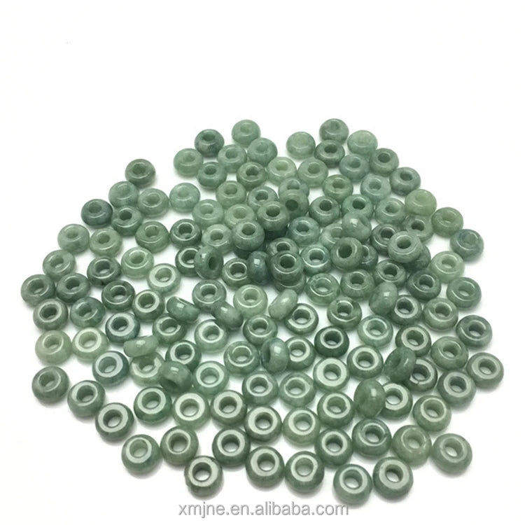 Wholesale Grade a Ring Jade Accessories Small Circle DIY Craft Materials Loose Beads Jewelry Accessories