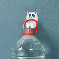 Custom Single Tidy Organizer Stainless Steel 5 Ball Slots and 6 Hooks Cute Cartoon Mop and Broom Holder