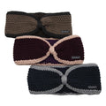 Daily Wear Bowknot Chunky Winter Knitted Headbands Ear Warmer for Women