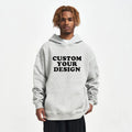 Good Quality Premium Custom Luxury White Black Cotton Polyester Men No Drawstring Pullover Hooded Sweatshirt Hoodies for Men