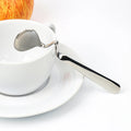 Curved Honey Spoon Stainless Steel Flatware Silverware Tea & Coffee Spoon for Weddings & Parties Durable Metal Cutlery