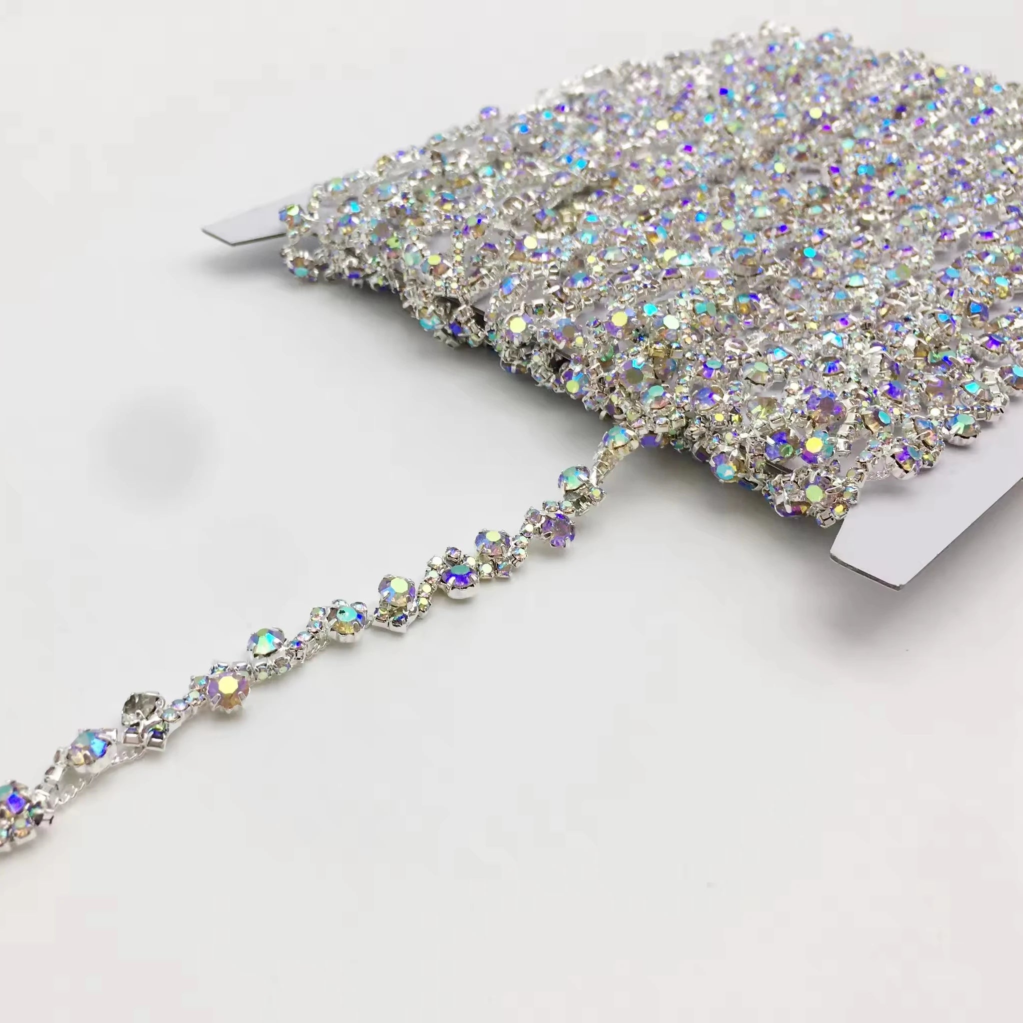 Crystal S-Shape Diamond Rhinestones for Wedding Dresses Headwear & Nail Art Versatile Decorative Accessory for Shoes & Nail Art