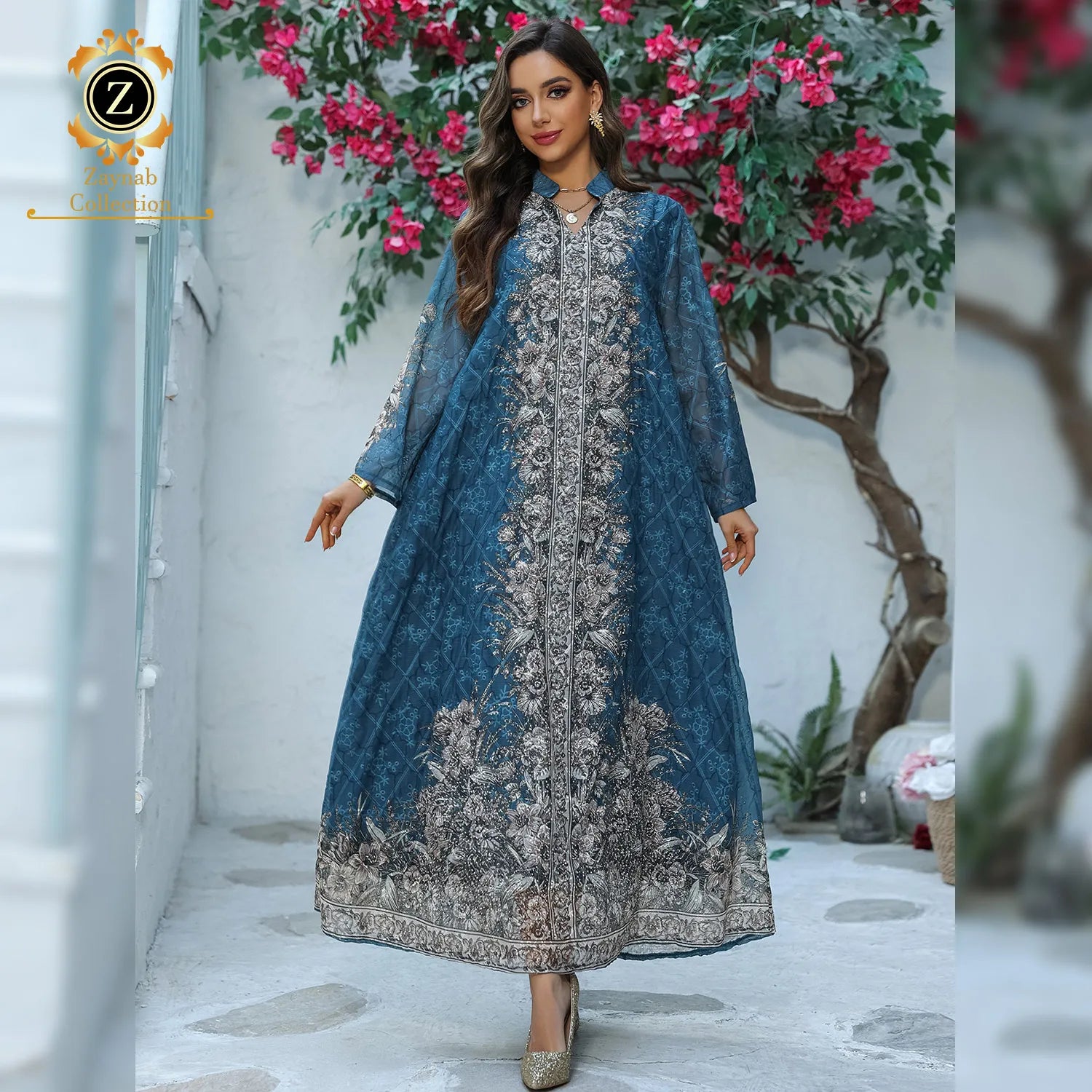 Zaynab Women Muslim Dress Latest Designs Abaya Women Muslim Dress Dubai Turkish Modest Dress New Designs Jalabiya Ramadan Abaya