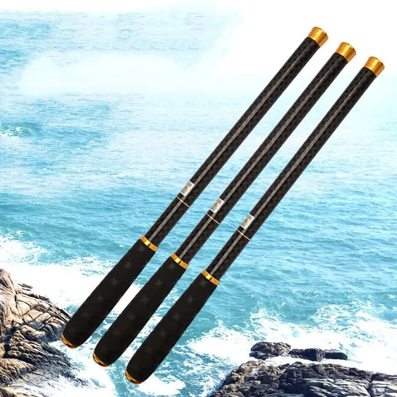 High Quality Telescopic Carbon Fiber Ultra Light Carp Fishing Rod Mini 3.9m-5.4m  Freshwater Fishing