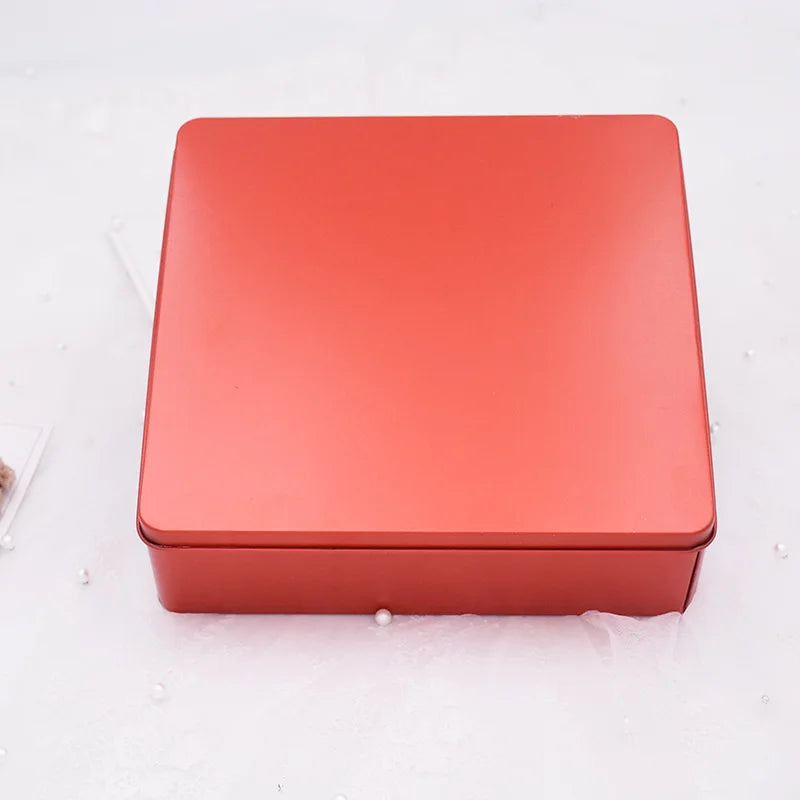 Factory Custom Food Grade Large Size Tin Can Gift Packaging Candy Sweets Square Cookie Tin Box