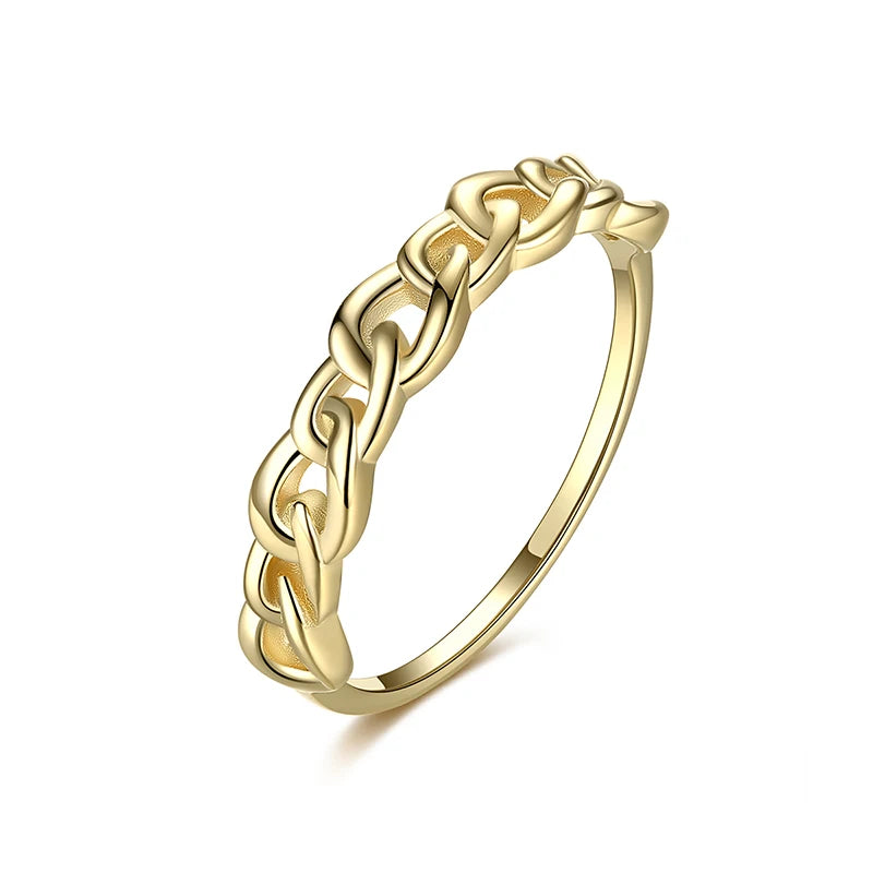 CZCITY Silver 925 Jewelry Rings 2026 Dainty Smart Ring Gold Twist Rings for Women Gift