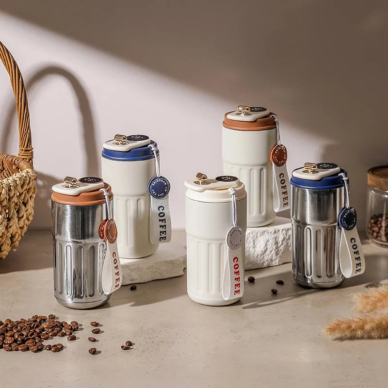 Temperature Display Stainless Steel Cup Business Gift Coffee Cup LED Smart Coffee Mug Cup Double Wall Vacuum Thermos Insulated