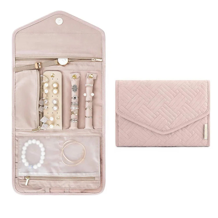 Fashionable Portable Jewelry Bag High-end Jewelry Storage Bag Necklace Earring Bracelet Ring Exquisite Jewelry