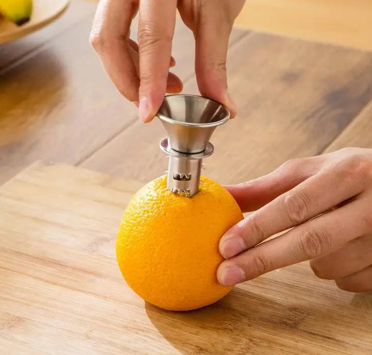 Mini Home Manual Fruit & Vegetable Juicer 304 Stainless Steel Lemon & Orange Juice Extractor Metal Tools