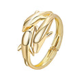 Accessories Animals Gold Silver Filled Plated Women Girls Dolphin Shape Bangles Bracelet Jewelry for Gift