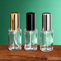 MUB Bulk Screen Print LOGO 30ml Round Refillable Aluminum Lid Glass Perfume Empty Bottle