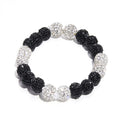 Hot Inspired Sports Jewelry Accessory Competitive Athletes Ice Collection 10mm Rhinestone Ball Bling Baseball Bracelets for Men