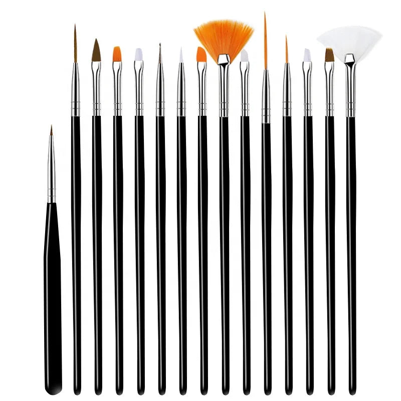 Nails Decoration Liner Gel Polish Acrylic 5/7/15pcs Nail Design Brush Set
