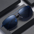 Metal Square Frames Custom Logo Double Bridge Sun Glasses in Stock Vintage Sunglasses for Unisex