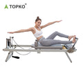 TOPKO Stock Wood Reformer Pilates Machine Equipment Reformer Machine Stretch Yoga Training Fitness Home Gym Yoga Pilates