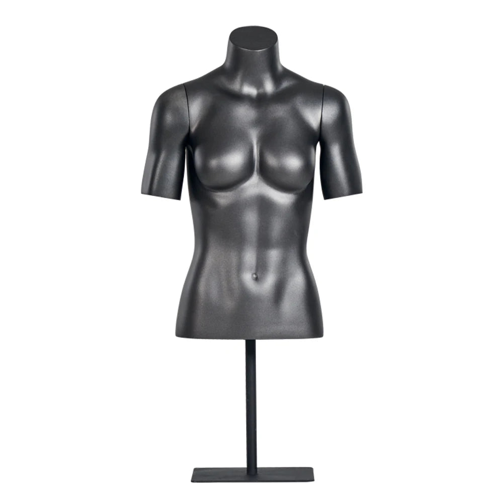 Armless Upper Body Torso Fiberglass Woman Mannequin for Sportswear