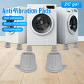 4PCS Anti Vibration Washing Machine Feet Pads | Adjustable Height Anti Slip Shock Absorbing Self Adhesive