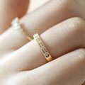 CAOSHI Factory Wholesale Exquisite Hollow Design Imitated Diamond Finger Ring for Women Wedding Silver/Gold Plated Rings Jewelry
