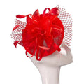 New Sinamay Fascinator Party Hats Hair Accessories Women's Organza Fascinator Wedding Hair Clip Church Derby Hats for Women