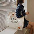 Wholesale Women's Plain Cotton Canvas Tote Bags Custom Printed Logo Grocery Shopping Tote Bag Drawstring Sealing Business Use