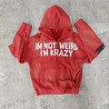 US Free Tax Acid Wash Raw Hem Pullover Screen Print logo Zip up Sun Faded Distressed Hoodie for Men