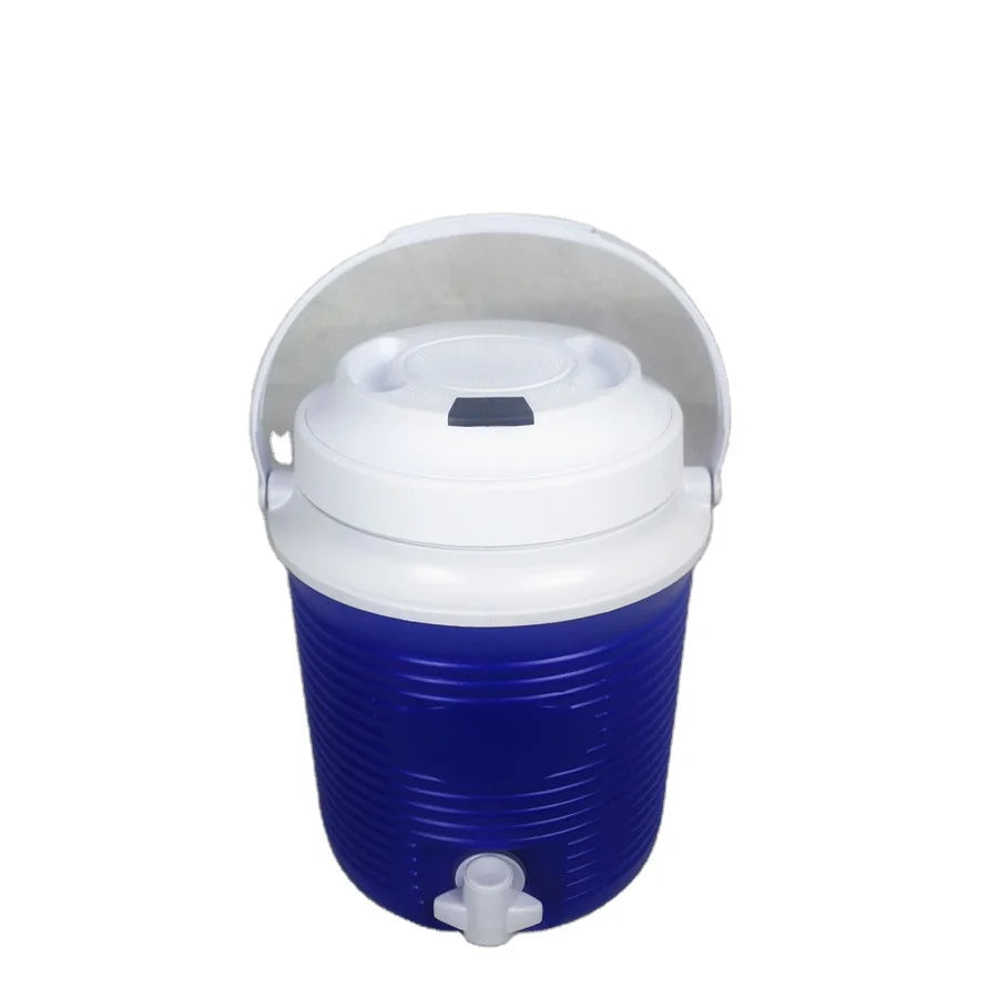 5.8L Insulated Beverage Cooler Jug Box Thermal and Waterproof with Solar Panel Wireless Bluetooth Speakers for Cans