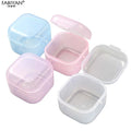 Multi-function Portable Nail Drill Bit Sterilization Box Nail Polishing Head Cleaning Bowl Square Manicure Tools Cleaning Box