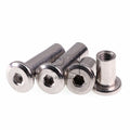 50- Plywood Nut M4/MM6/M8 Carbon Steel Nickel Plated Butt Nut Flat Head Inverted Hex Furniture Lock Nut