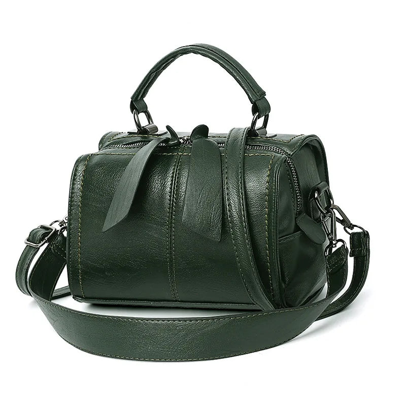 Fashion Mini PU Leather Plaid Flap Bag Casual Messenger Crossbody Bag Solid Shoulder Bag