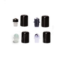 Steel Roller & Lids for 18mm/ 410 Neck Size Doterra Glass Essential Oils Bottles Roll on Aromatherapy Perfume Bottle DIN18