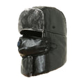 Winter Hats for Women Men Trapper Ushanka Hat with Ear Flaps Warm Faux Leather Russian Bomber Hats for Cold Weather