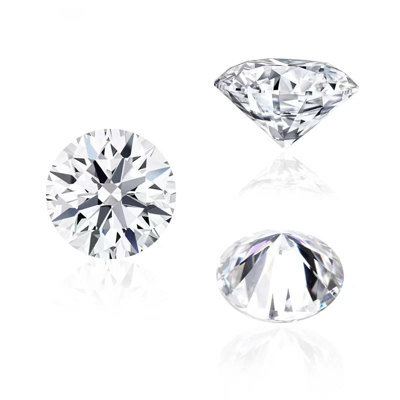 SICGEM Handcrafted Beautiful Round Brilliant Cut Loose Moissanite Diamond Gemstone MegaBDM
