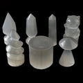 Wholesale Natural Quartz Crystal Charging Plate Selenite Bowl Crystal Tower Selenite Carving