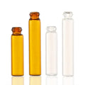 1ml 2ml Transparent Glass Dripping Stick Bottle Dark Brown Essential Oil Perfume Cosmetic Glass Sample Bottle