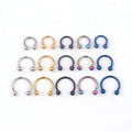 Stainless Steel Joyeria Men Piercing Joias Jewelry Ball C-shaped Horseshoe Ring Lip and Tongue Rings