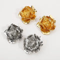 TRENDY Exaggerate Gold Color Large Flower Stud Earrings Gifts for Women Fashion Jewelry