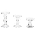 Romantic Multi-Use Transparent Glass Roman Column Candle Jar Holder Handmade Customizable Color Durable Art Deco Home Wedding