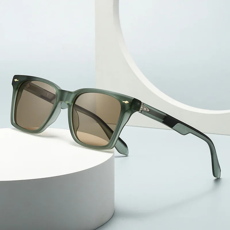 DOISYER Custom Designer Square UV400 Sunglasses Luxury Retro Fashion for Women and Men with Durable PC Frame