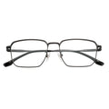 Latest Business Square Men Titanium Alloy Frame Eye Eyeglasses Anti-Blue Light Reading Glasses with Diamond Face Shape Match