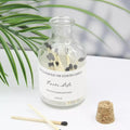 Custom Acrylic Mini Safety Match Stick Bottle Candle Colored Matches Glass Jar Paper Match Box