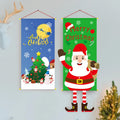 Christmas Snowman Decorations 40x80cm Non-Woven PP Synthetic Paper Film Laminated Hanging Posters & Flags for Arrangement