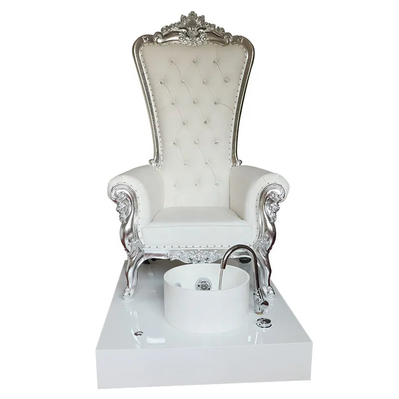 Baroque Style Simple Beauty Salon Modern Massage Electric Princess Manucure and Spa Dimensions Egg Black Cheap Pedicure Chair