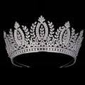Echsio Pageant Crown Women Tiara Rhinestone Crystal Crown Wholesale Cubic Zircon Wedding Bridal Jewelry Hair Accessories BC5993