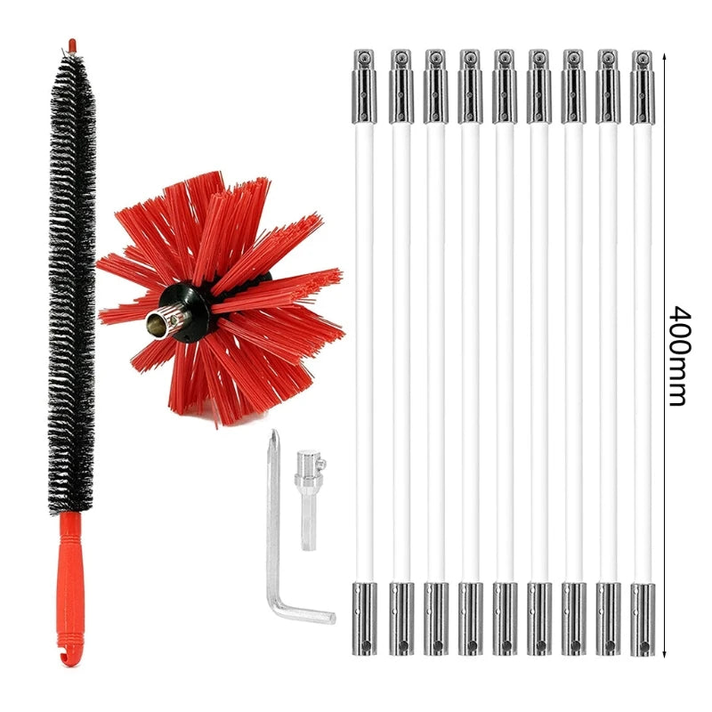Hot Selling Chimney Cleaning Brush Duct Vent Cleaning Set
