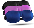 3D Contoured Eye Mask Soft Travel Sleep Mask with Elastic Strap Light Weight Eye Shade Adjustable for Night Use