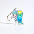 CNAWO Custom Japan Anime Acrylic Keychain Epoxy Transparent Double-Sided Printing Low MOQ Wholesale Birthday Gifts Plastic