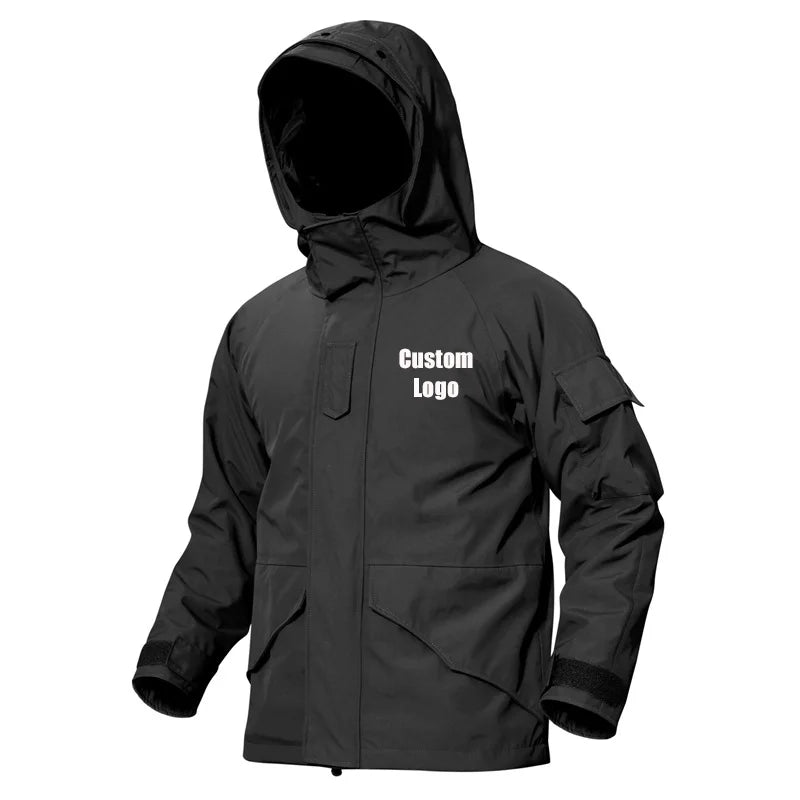 SIVI Outdoor Sports G8 Softshell Breathable Coat Hoodie Waterproof Camping Hunting Tactical Jacket for Men Windbreaker