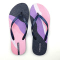 Women's Summer Flip Flops Rubber Beach for Slippers Anti-Slip PVC Glitter Strap Light Weight Breathable Printed Design